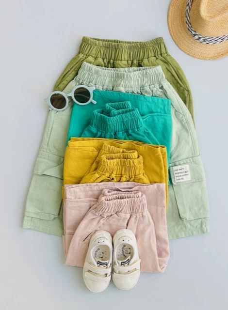 شلوارک کارگو کتان کد49