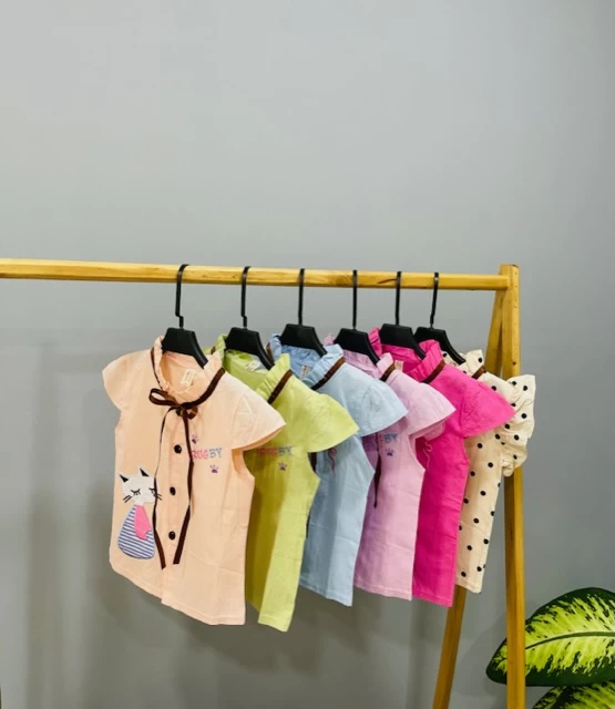 شومیز کتان بچه گانه کد50