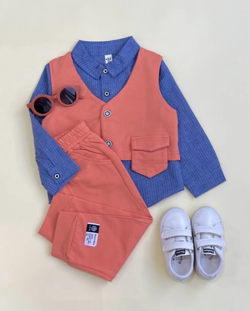 ست جلیغه پیراهن شلوار پسرانه کد 131