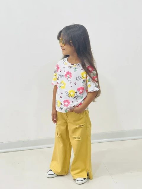 شلوار بگ رنگی زاپدار کد 137